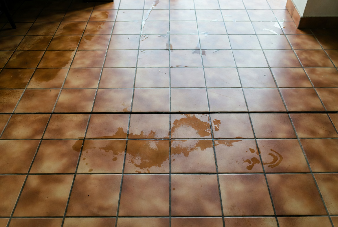 Floor mopping before