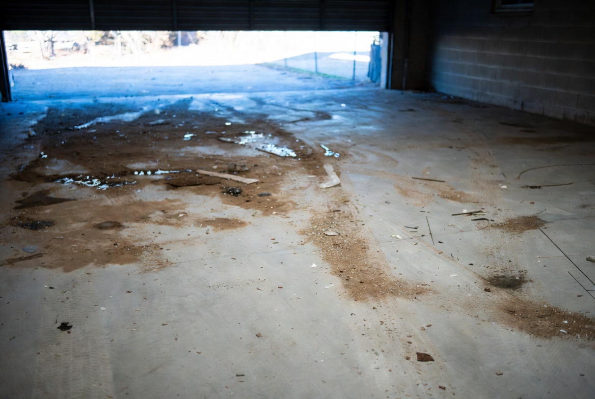 Floor mopping before